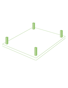 PATAS 25 CM CILINDRICAS...